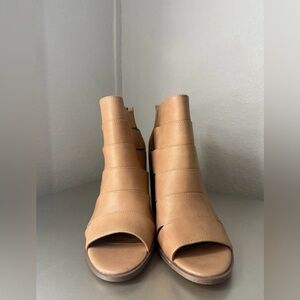 Report Tan Ankle Booties
